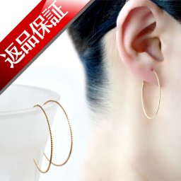フープピアス 18k 30mm 日本製 フープリング k18 ニッケルフリー フープ 18金 ピアス 	 hoop earring ピアス レディース 18金 ピアス イエローゴールドピアス フープピアス k18