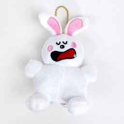たべっ子どうぶつ うさぎ ぬいぐるみボールチェーン すやすや ギンビス