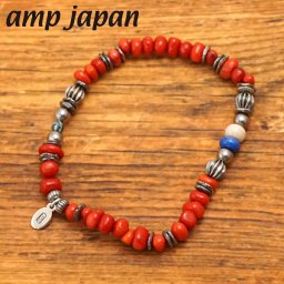 【クリーナープレゼント】amp japan アンプジャパン レッドコーラル ブレスレット サンゴ 日本製 天然石 パワーストーン 16AHK-450 正規品 ホワイトデー バレンタインデー クリスマス 結婚記念日 還暦祝い 入学 卒業 入社祝い 退職 プレゼント ギフト 贈り物 恋人 夫婦 母の日 父の日 