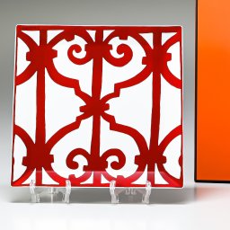 エルメス 食器 HERMES ガダルキヴィール レッド プレート 23cm プチカレ No5 011045P 中皿 洋食器 11045P 【スペシャルラッピング1100円(別売り)】 誕生日 還暦祝い 結婚祝い 結婚式 バレンタイン 高級 ホワイトデー 父の日 母の日 即日発送