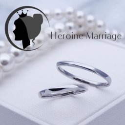 結婚指輪 プラチナ ダイヤ付 ペア ヒロインマリッジ セミオーダーメイド HM010R-KS* 1号～30号 ステンレス マリッジリング 刻印無料 偶数号 ハーフサイズ 指輪 婚約 プロポーズ 入籍記念 カップル お揃い ペアルック 記念日 誕生日 プレゼント 結婚記念