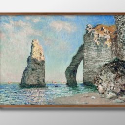 クロード モネ The Cliffs at ?tretat A3 サイズ ポスター アート おしゃれ 絵画 インテリア 北欧 イラスト マット紙 艶消し アートパネル 額 フレーム デザイン 壁掛け ギフト 新築祝い ディスプレイ 引越し祝い　新生活　空間デザイン 
