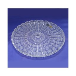 送料無料☆ボヘミアグラス　500PKカット　プレート（皿））