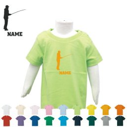 「釣りフィッシング1」名入れTシャツ/ベビー服、キッズ服、お名前、子供服、キッズウェア、こども服、入園、入学、新学期、幼稚園、保育園、小学校、夏服【ネコポス発送可】【cf_bst】