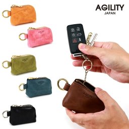 『アムス』(全6色)モストロ/【キーポーチ キーケース スマートキー 小さい キーチェーン おしゃれ かわいい ミニポーチ カラビナ メンズ レディース】【AGILITY affa(アジリティアッファ)】(0634)