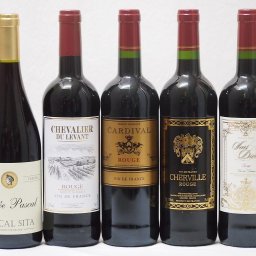 高品質フランスワイン（赤5本）で 750ml×5本