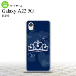 SC-56B Galaxy A22 スマホケース ハードケース クラウン 青 メンズ レディース nk-a22-602