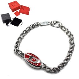 ディーゼル ブレスレット DIESEL DX1445040 アクセサリー メンズ シルバー レッド