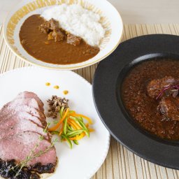 颯香亭 宮崎牛ローストビーフ＆洋食グルメ 送料無料 内祝い 肉 お返し お肉 敬老の日 誕生日 お祝い 結婚祝い 熨斗対応可