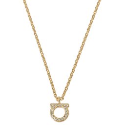 サルバトーレ フェラガモ Salvatore Ferragamo ネックレス ペンダント アクセサリー ガンチーニ 760131 696654 クリスタル CRYSTAL ORO GIOV ゴールド
