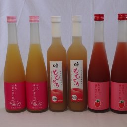もも大好きセット6本 (ももとろ×２本 もも梅酒×２本 あまおう梅酒×２本) 500ml×6本