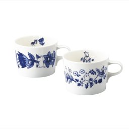 ムーミン ブルーフローラ ペアマグセット  商品φ95×70mm（260ml）×2