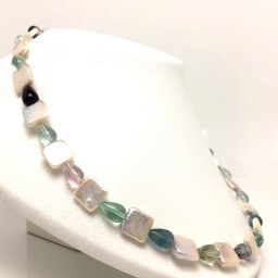 真珠 ネックレス パール 淡水真珠 セミロング 10×10mm ホワイト マグネット クラスップ 68032 イソワパール
