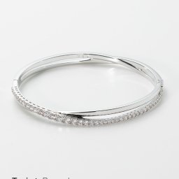 スワロフスキー swarovski 5565210 ブレスレット Twist レディース アクセサリー ツイスト ブレスレット バングル ホワイト ロジウム プレーティング ギフト プレゼント シルバー