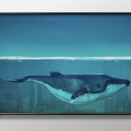 クジラ 鯨 シロナガス A3 サイズ ポスター アート おしゃれ 絵画 インテリア 北欧 イラスト マット紙 艶消し アートパネル 額 フレーム デザイン 壁掛け ギフト 新築祝い ディスプレイ 引越し祝い　新生活　空間デザイン 
