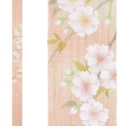 タペストリー 麻100％ 細タペ「八重桜」Ts-600 10×170cm