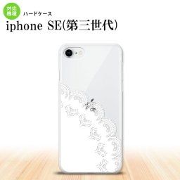 iPhoneSE 3 iPhoneSE 3 スマホケース ハードケース レース A 白 メンズ レディース nk-ise3-721