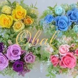 【プリザーブドフラワーギフト】選べる4色のオーバルアレンジ★花ギフトお誕生日やご結婚、新築、退職のお祝いや記念日ギフトに！
