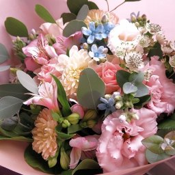 【送別会 花束】 おまかせで安心 デザイナーにおまかせ花束 生花使用◆送別会・記念日のギフトにピッタリ♪