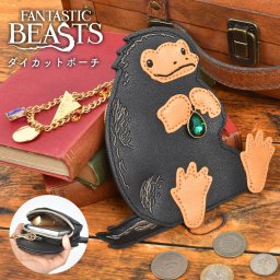 ニフラー フラッパー ダイカットポーチ ファンタスティックビースト ファンタビ FANTASTIC BEASTS 公式 コラボ グッズ FLAPPER 小物 小銭 入れ ミニ リップ ポーチ ケース キャラクター 魔法生物 推し グッズ コインケース 財布 可愛い おしゃれ ジュエル チャーム チェーン