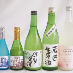 地酒にごり5本セット(桃川にごり原酒(青森) HAKUROスイート純米うすにごり超甘口(新潟) 白川郷ささ純米吟醸まろやかな辛口(岐阜) 白川郷 にごり酒 純米(岐阜) 天一本醸造 蔵出し生原酒(三重県)) 720ml×3本 300ml×2本