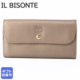 イルビゾンテ IL BISONTE 長財布 小銭入れ付 メンズ レディース バケッタレザー グレー C0842 P 618 SCW020PV0005GY103B ウォレット 送別会 誕生日 お中元 高級 父の日 母の日【スペシャルラッピング660円(別売り)】 ホワイトデー