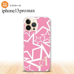 iPhone13ProMax iPhone13 Pro Max ケース ソフトケース 星 ピンク 白 +アルファベット iPhone13 プロ マックス 6.7インチ おしゃれ かわいい メンズ レディース キッズ デザインたくさん nk-i13pm-tp1118i