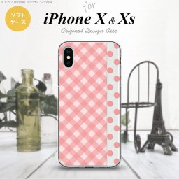 【iPhoneX】【スマホケース/スマホカバー】【アイフォンX】iPhoneX スマホケース カバー アイフォンX チェック･ドット ピンク nk-ipx-tp1521【メール便送料無料】