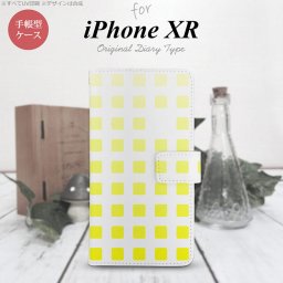 iPhoneXR iPhone XR 手帳型スマホケース カバー スクエア ドット 黄  nk-004s-ipxr-dr1364