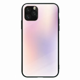ラウンド型 ウルトラスリム 耐衝撃 背面ガラス 強化ガラス iPhone11対応ケース TPU ハードケース iPhone11ProMax iPhoneX/XS iPhoneXR iPhone8plus iPhone7 ケースグラデーション カラフル パステルカラー ペールトーン シンプル