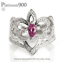ロードライトガーネット 1月誕生石 ダイヤモンド 0.3ct リング プラチナ プラチナ900 pt900 アラベスク アンティーク 幅広 誕生石 指輪 レディース ジュエリー アクセサリー プレゼント ギフト 人気 おすすめ 送料無料