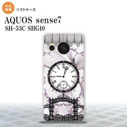sense7 sense7 スマホケース 背面ケースソフトケース 時計 妖精 黒 2022年 11月発売 nk-sens7-tp1256