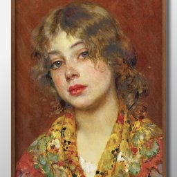 ユージーン デ ブラス Gypsy Girl A3 サイズ ポスター アート おしゃれ 絵画 インテリア 北欧 イラスト マット紙 艶消し アートパネル 額 フレーム デザイン 壁掛け ギフト 新築祝い ディスプレイ 引越し祝い　新生活　空間デザイン 