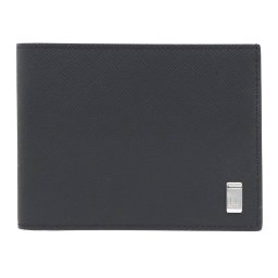 ダンヒル dunhill 財布 二つ折り財布 折りたたみ財布 22R2P10PS001R Plain メンズ BLACK ブラック