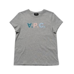 アーペーセー A.P.C. レディース ウイメンズ 半袖 Tシャツ トップス アパレル F26106 COEMV PLB KORYN T-SHIRT コリン HEATHERED LIGHT GREY ライトグレー XS S M L