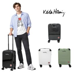 KeithHaring キースヘリング ハート ハードキャリー Sサイズ 35L キャリーケース スーツケース ユニセックス 男女兼用 宿泊 出張