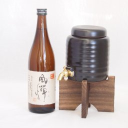 本格焼酎サーバー1000cc(18cm×24cm 1kg)セット吹上焼酎 本格芋焼酎 黒麹使用風憚 (鹿児島県) 720ml×1本