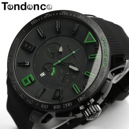 【テンデンス】【Tendence】 腕時計 メンズ ガリバースポーツ GULLIVERSPORT TT560003  うでどけい MEN'S ウォッチ ブラック×グリーン ラバー 10気圧防水
