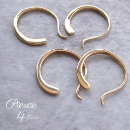 カップル お揃い ピアス ペア 男女 カップル フックピアス フープピアス おすすめ おそろい ゴールド 4個 セット レディース メンズ 金属アレルギー対応 サージカルステンレス シンプル 誕生日 記念日 7月 花以外 ご褒美 結婚祝い ギフト プレゼント 贈り物 33歳 厄年 女性 男性