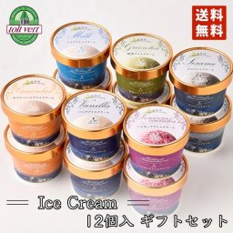 トワ・ヴェール アイスクリーム 【12個セット】【6種類×各2個】【御中元ギフト】送料無料 北海道 メーカー直送 アイスクリーム バニラ ゴマ ミルク カマンベール ハスカップ 抹茶 母の日 父の日 敬老の日 ギフト 贈り物 お土産 産地直送 アイスクリーム・シャーベット【送料無料】