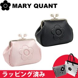 マリークワント マリクワ ポーチ ガマ口ポーチ ギフト レディース エンボスデイジーパール ガマ口 MARYQUANT クリスマス