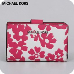 マイケルコース 二つ折り財布 二折財布 コンパクト レディース アウトレットブランド MICHAEL KORS ジェットセット トラベル 35S5STVF6Y-DF