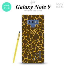 Galaxy Note 9 ギャラクシー ノート9 SC-01L SCV40 スマホケース カバー ハードケース キリン柄 イニシャル 対応 nk-note9-745i[スマホ,スマホケース,スマホカバー,ケース,カバー,ジャケット]