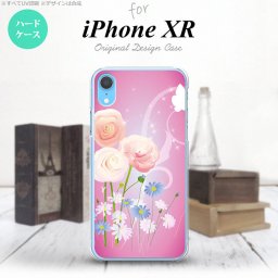 iPhoneXR iPhone XR スマホケース ハードケース 花柄 ミックス C ピンク メンズ レディース nk-ipxr-282