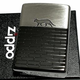 ZIPPOライター 可愛い キャット ジッポ ねこ レンガ猫 かわいい おしゃれ ブラス アンティークゴールド ネコ 女性 レディース メンズ ギフト プレゼント