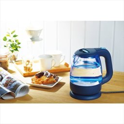 「マリ・クレール」Aqua Glass　電気ケトル1.2? LEDタイプ MC-713L