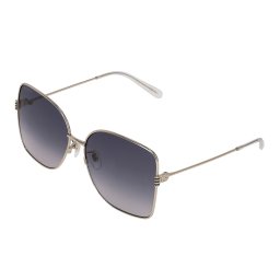 グッチ GUCCI サングラス アイウェア UVカット GG1282SA-002 スクエア型 レディース シルバー+パープル