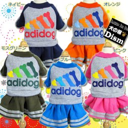 犬服 あったか裏起毛ワンピース ( 超小型犬 猫用 ) 防寒着 キャットウェア パロディ 秋冬服