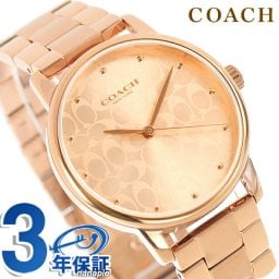 コーチ グランド クォーツ 電池式 腕時計 ブランド レディース COACH 14503407 アナログ ピンクゴールド