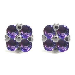 アメジスト・ピアス・ハート・10金・ピアス